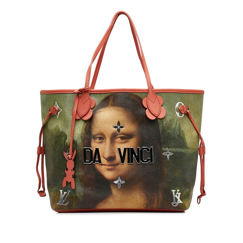 Louis Vuitton Masters Collection Da Vinci Newarf MM Tortoise Bag Poppy Petal Pink Multicolor PVC Leather Louis Vuitton