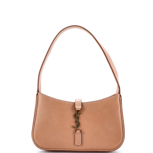 Luxury Saint Laurent Trending 2025 Le 5 a 7 Hobo Leather Mini