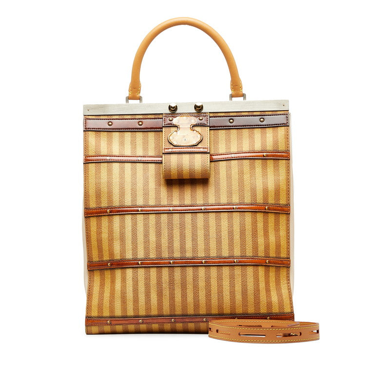 Louis Vuitton Crown Frame GM Trunk Bag Isedan Limited Handbag Shoulder Bag 2WAY Brown PVC Leather Ladies Louis Vuitton