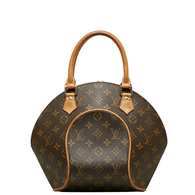 Louis Vuitton Monogram Elipse PM Handbag Brown PVC Leather Louis Vuitton