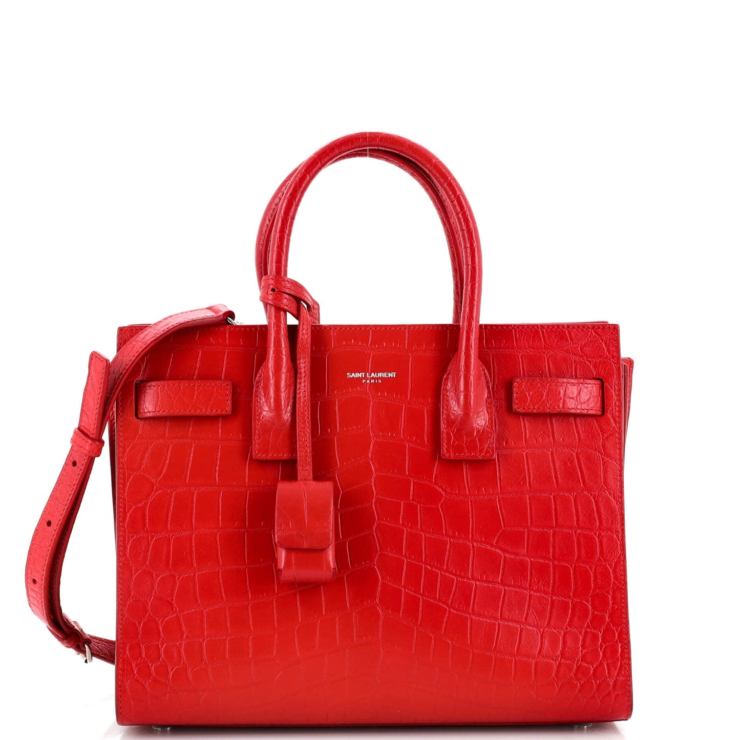 Luxury Saint Laurent Trending 2025 Sac de Jour NM Bag Crocodile Embossed Leather Baby