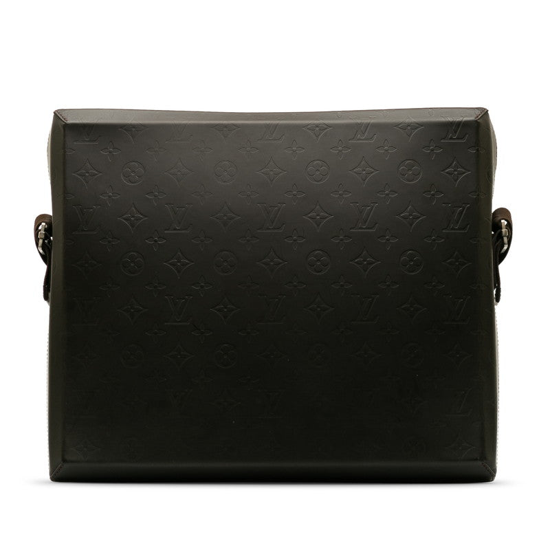 Louis Vuitton Monogram Glasses Steve Shoulder Bag Business Bag Coffee Brown Carfresser Men LOUIS VUITTON