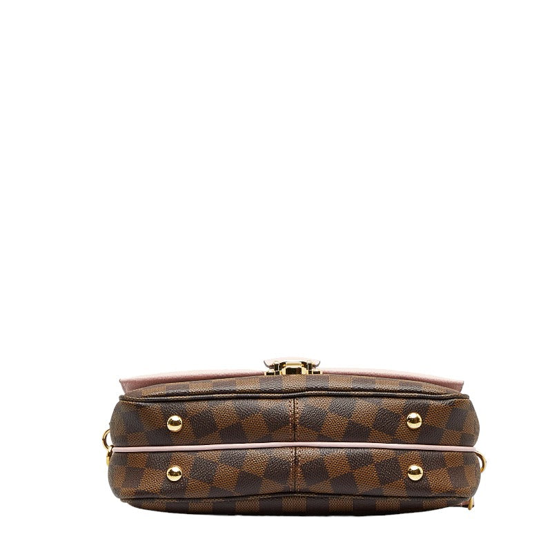 Louis Vuitton Louis Vuitton Damière Shoulder Bag PVC/Ledger Magnolia Pink Brown