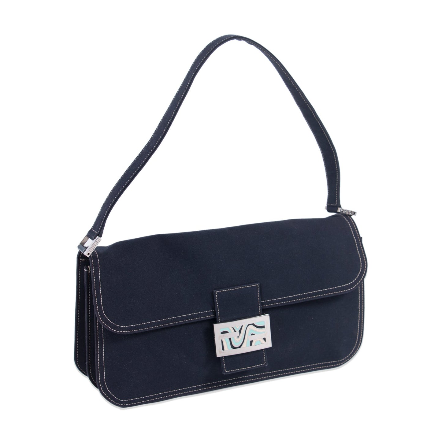 Fendi Denim Medium Baguette