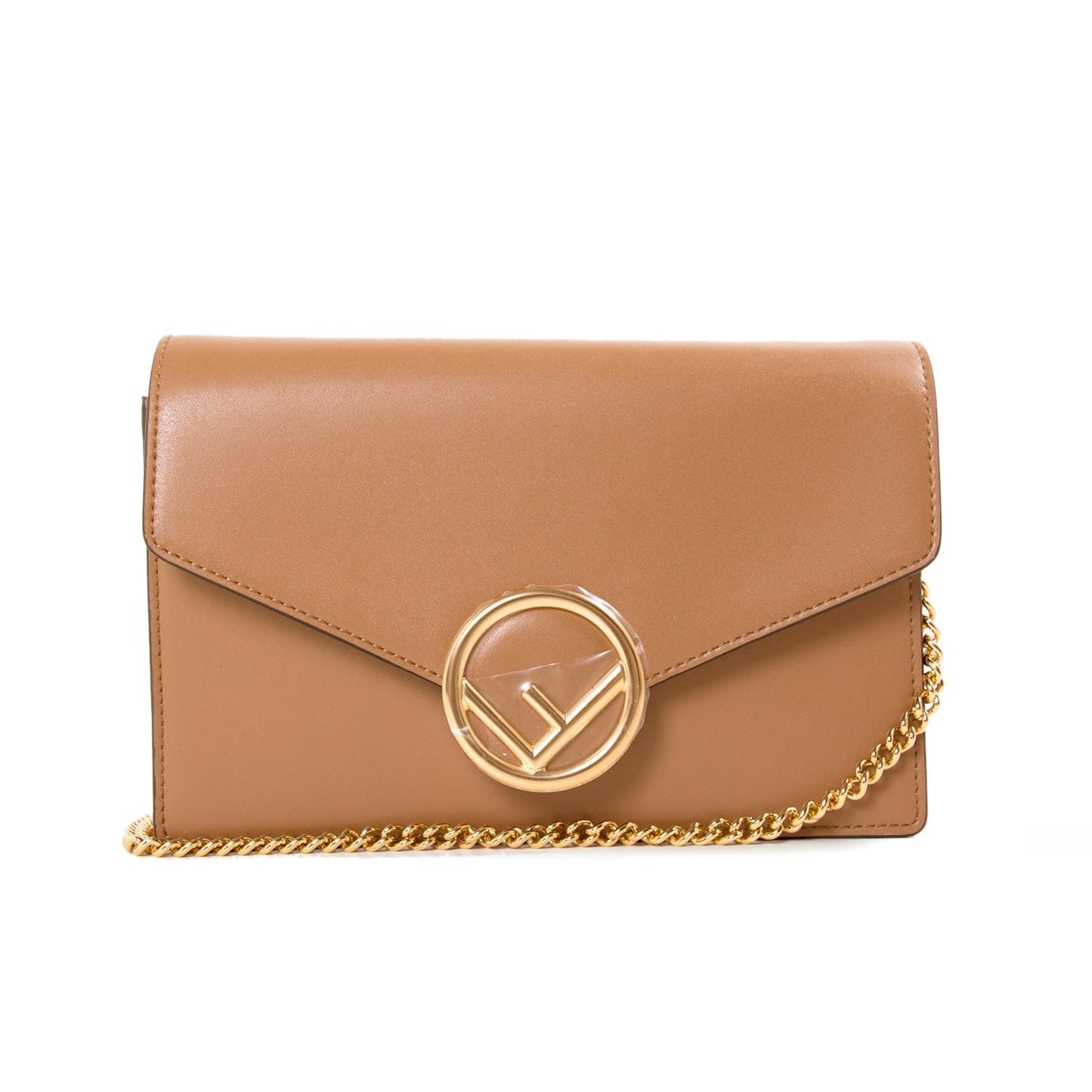 Fendi Wallet on Chain F Leather Shoulder Bag
