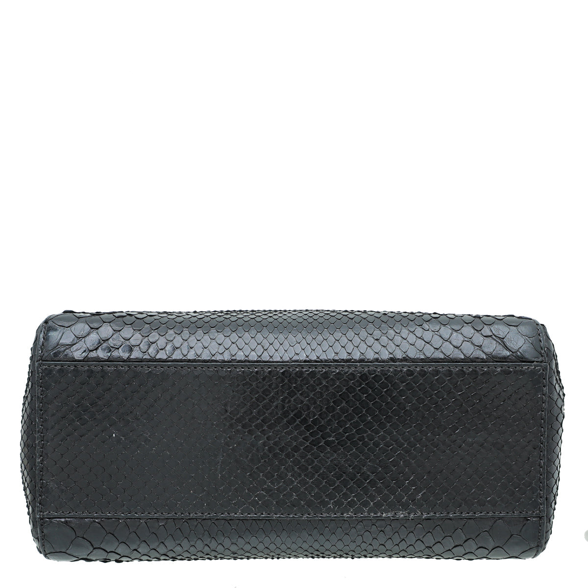Fendi Black Python Peekaboo Iconic Mini Bag