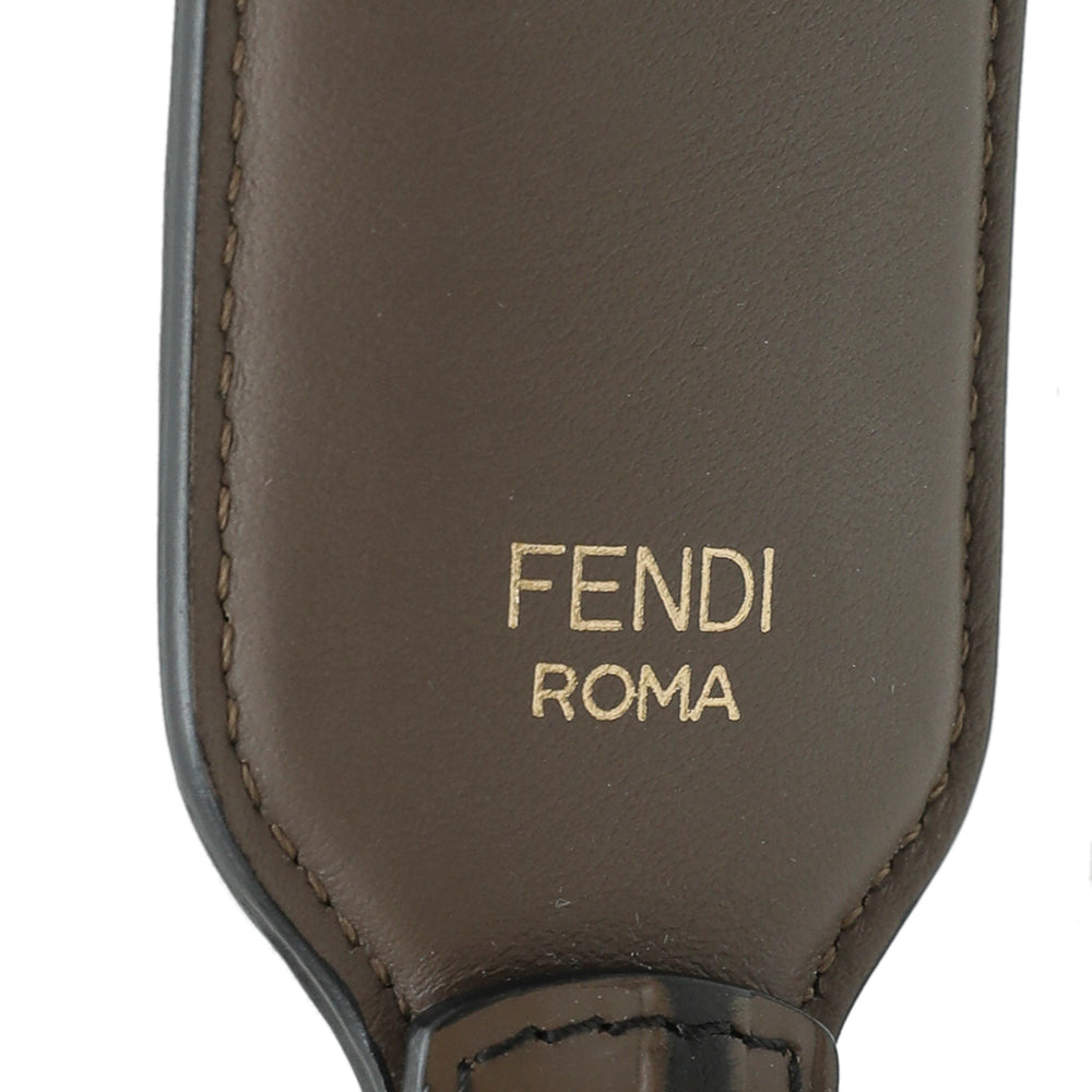 Fendi Tobacco FF Mini Strap You Bag Strap