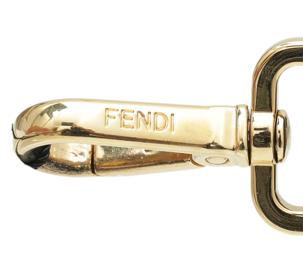 Fendi Tobacco FF Mini Strap You Bag Strap