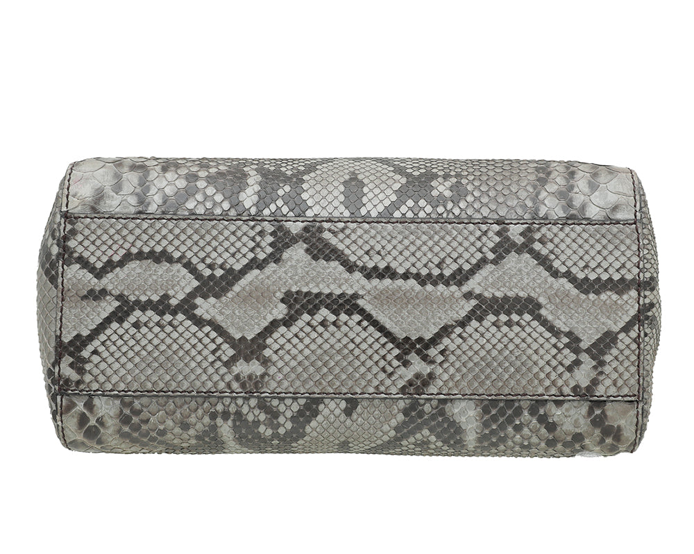 Fendi Bicolor Python Iconic Peekaboo Bag