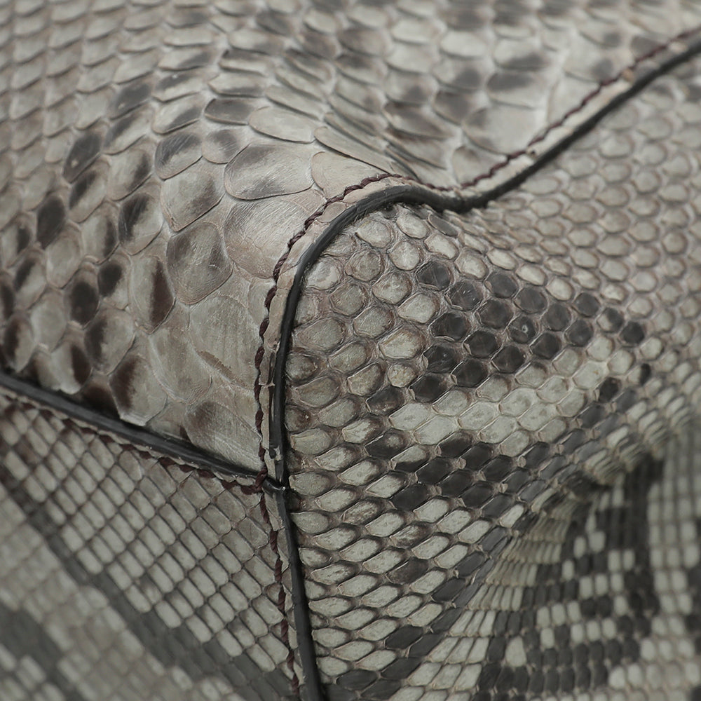 Fendi Bicolor Python Iconic Peekaboo Bag