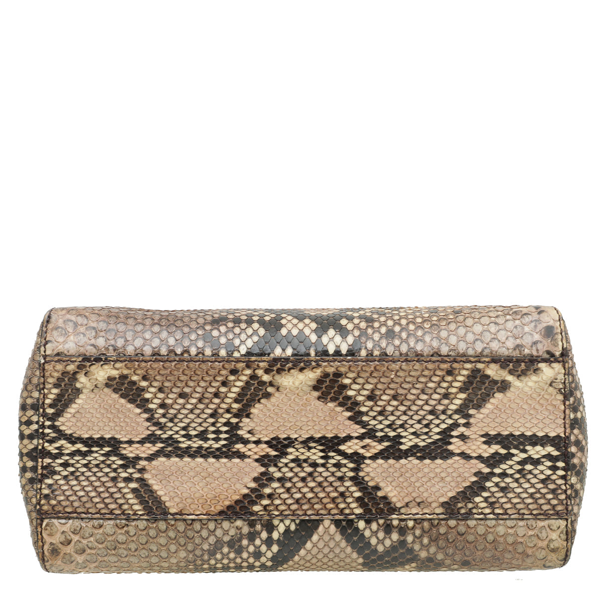 Fendi Light Yellow Python Peekaboo Bag