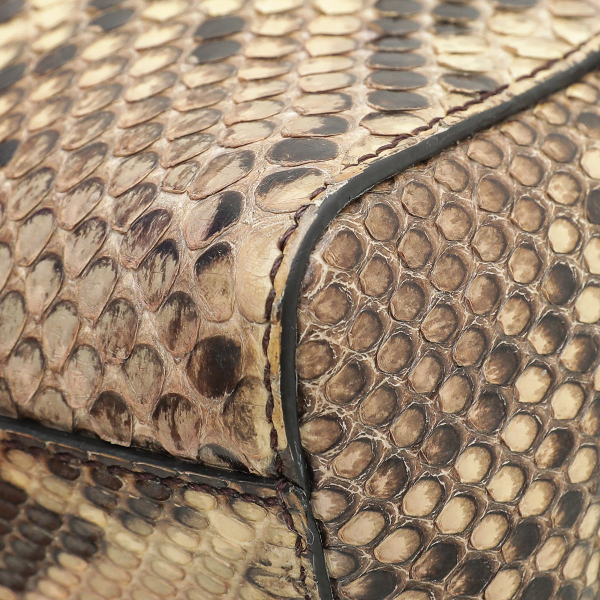 Fendi Light Yellow Python Peekaboo Bag