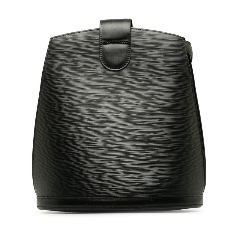 Louis Vuitton Epi Cluny Shoulder Bag Noir Black Leather Women's