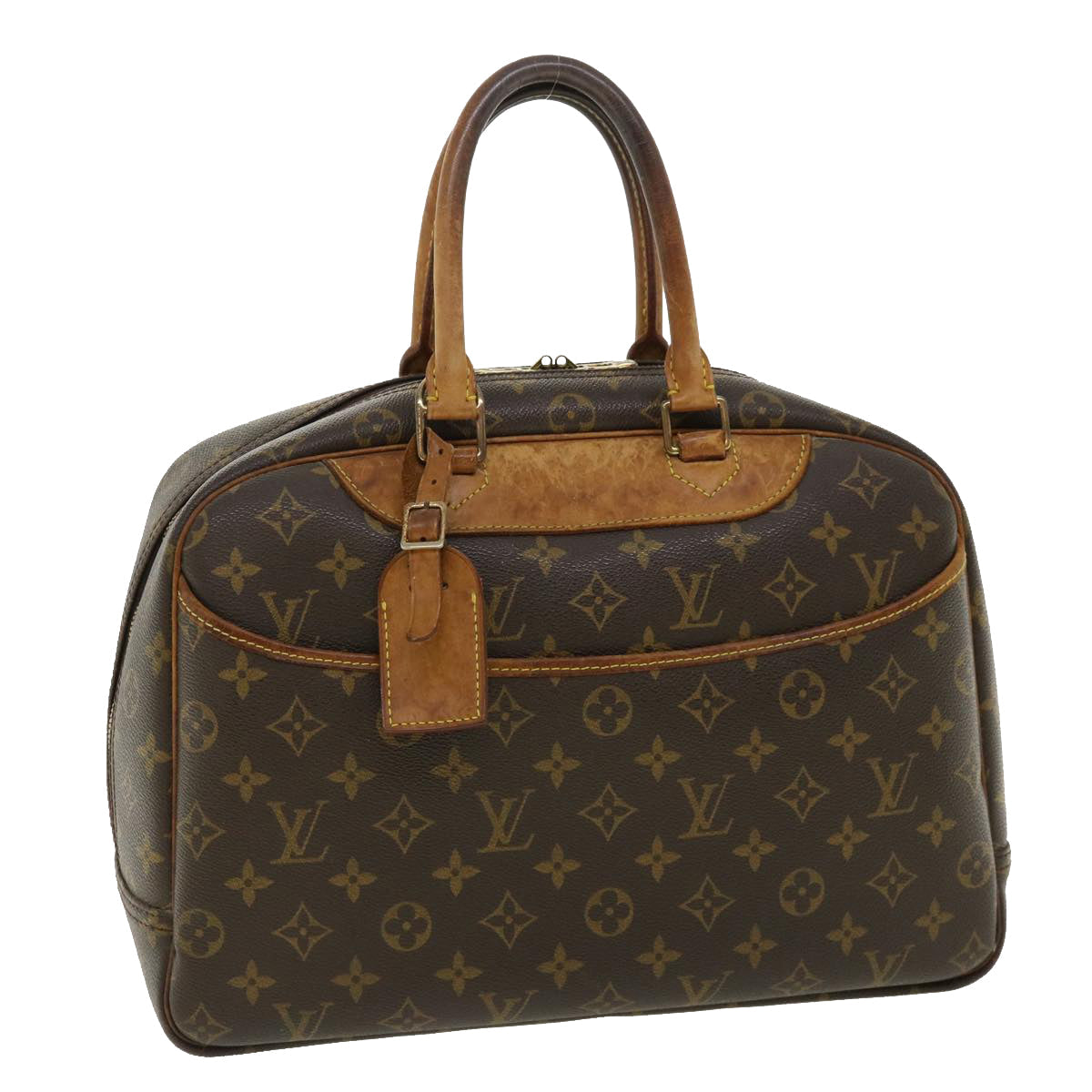 LOUIS VUITTON Monogram Deauville Hand Bag LV Auth fm1876