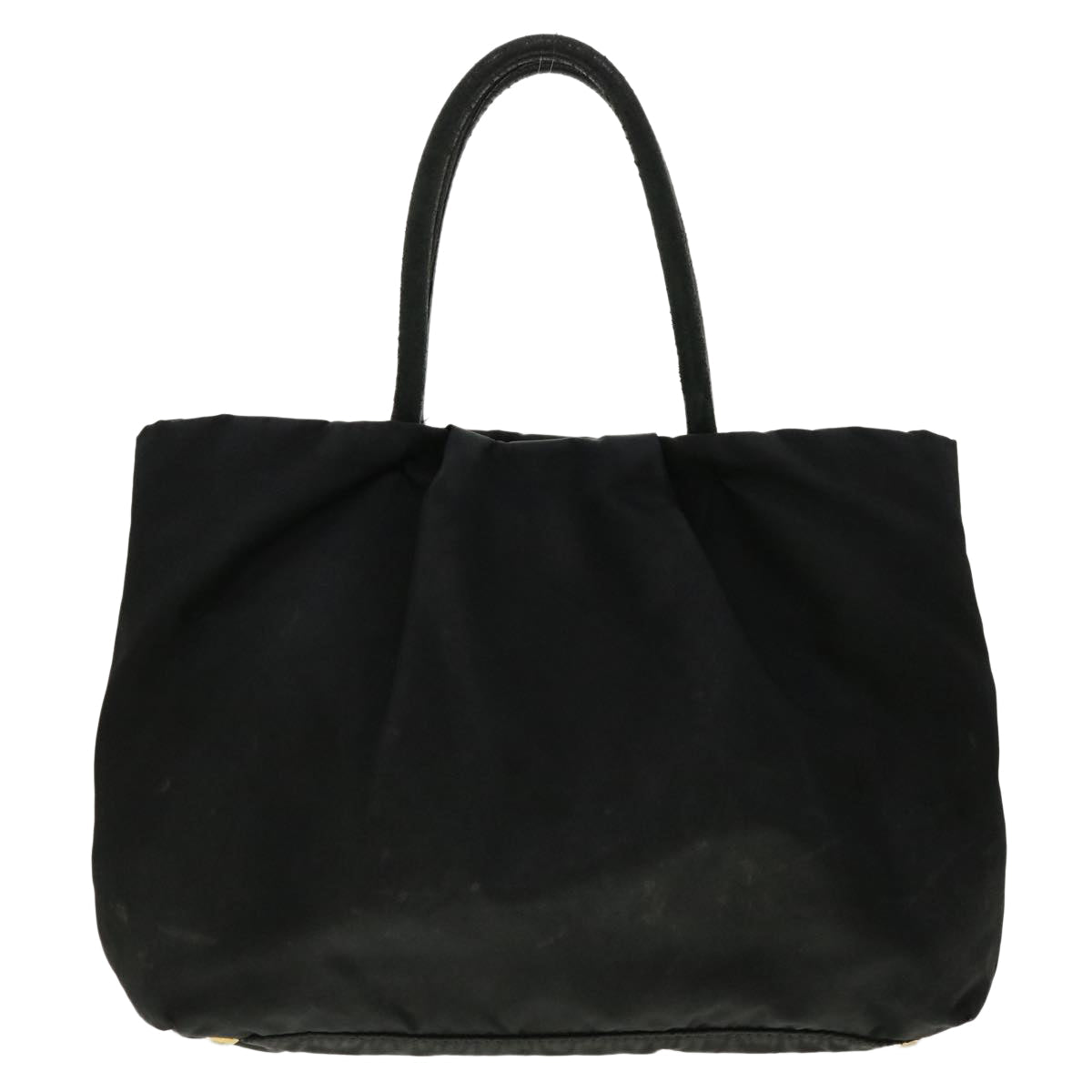 PRADA Hand Bag Nylon Black Auth