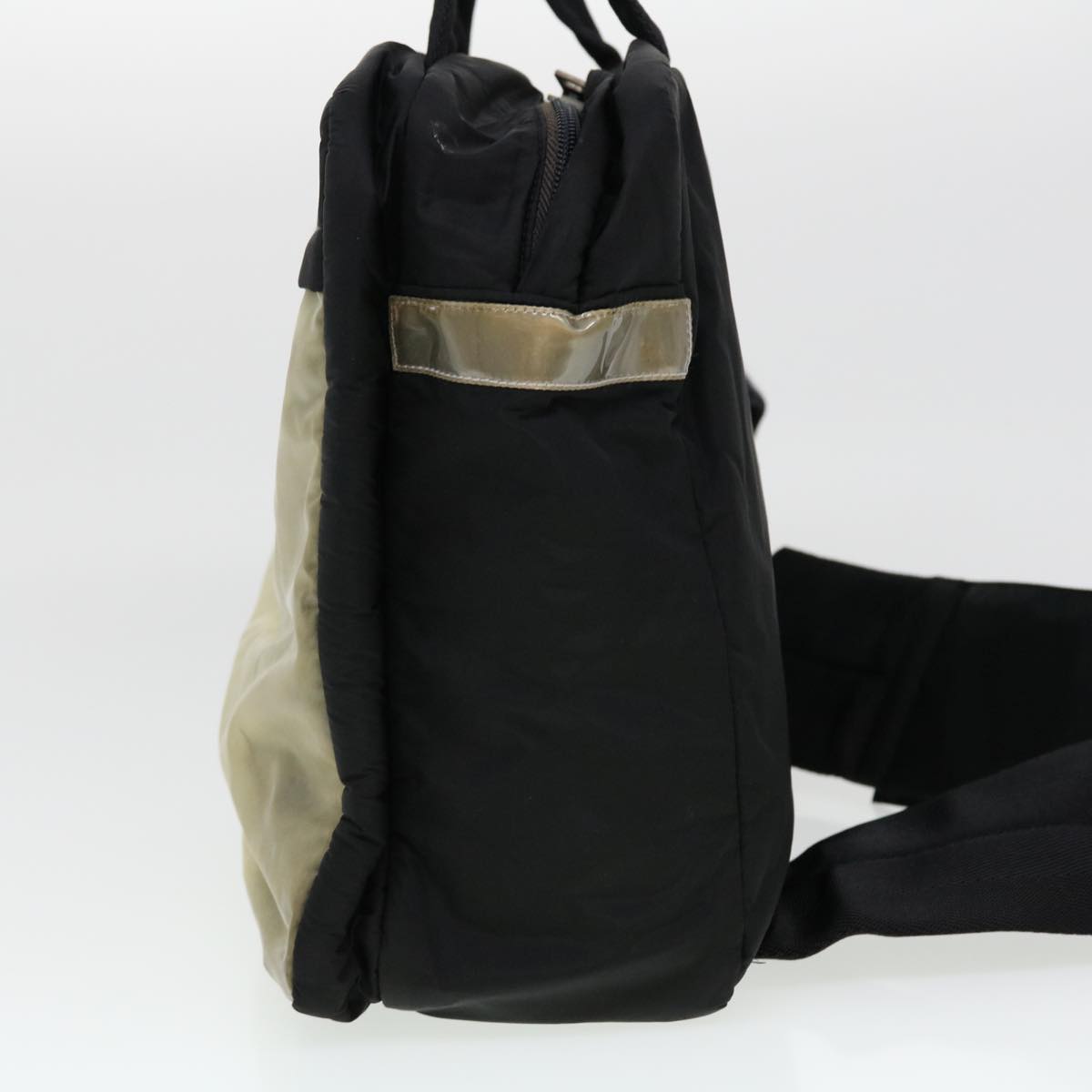 Prada Hand Bag Nylon Black