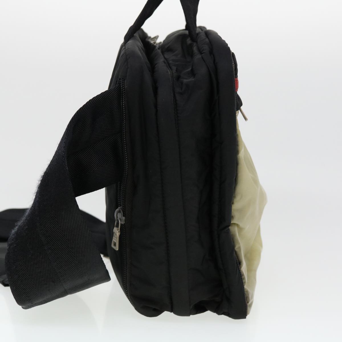 Prada Hand Bag Nylon Black