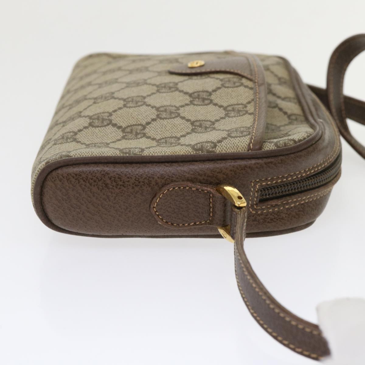 Gucci Leather Canvas Shoulder Bag