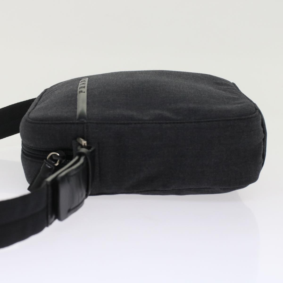 PRADA Sports Shoulder Bag Nylon Gray Auth