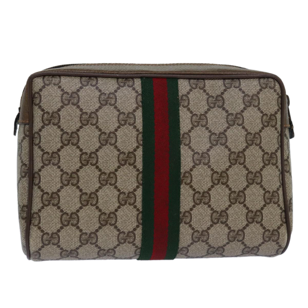 Gucci Leather Canvas Clutch