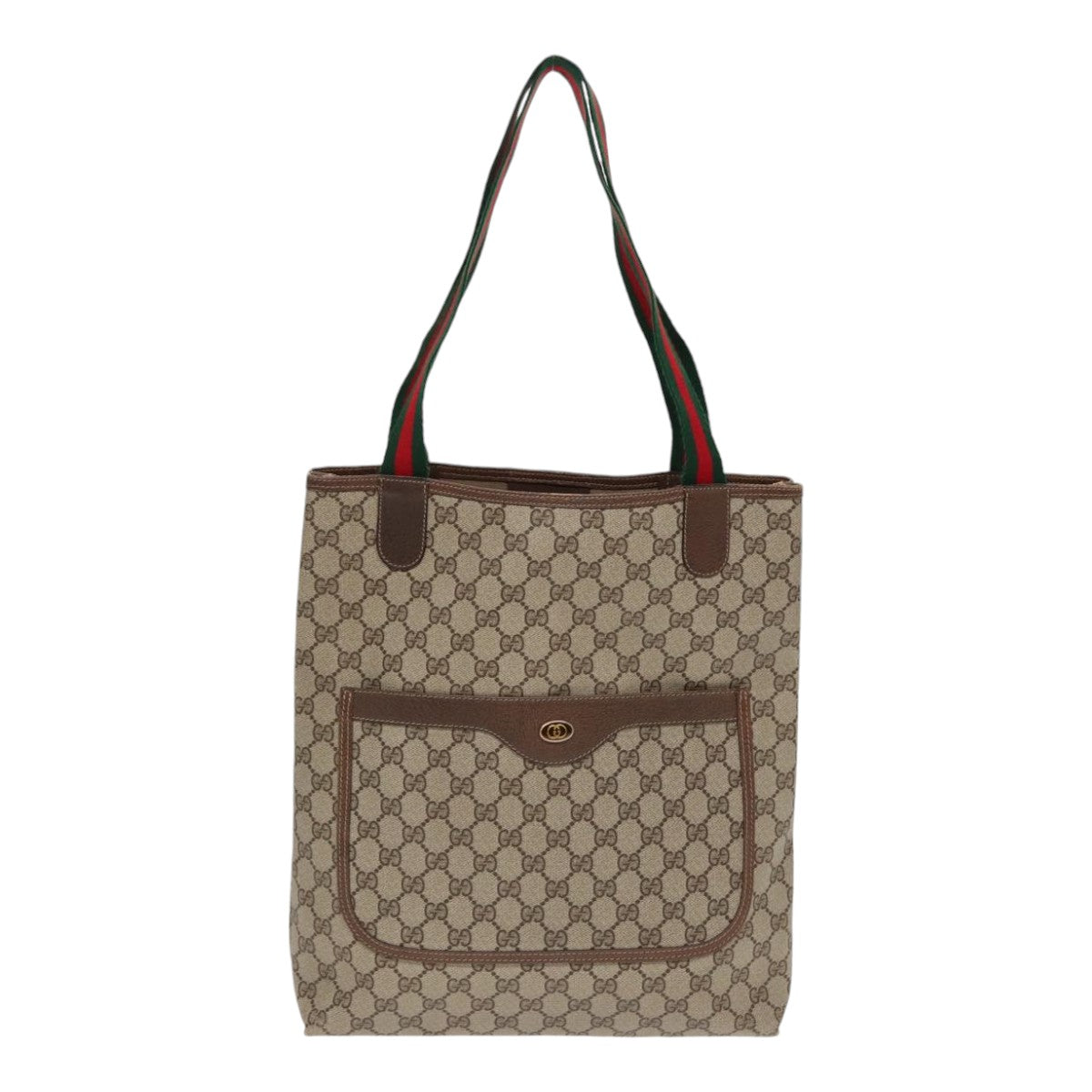 Gucci Leather Canvas Tote