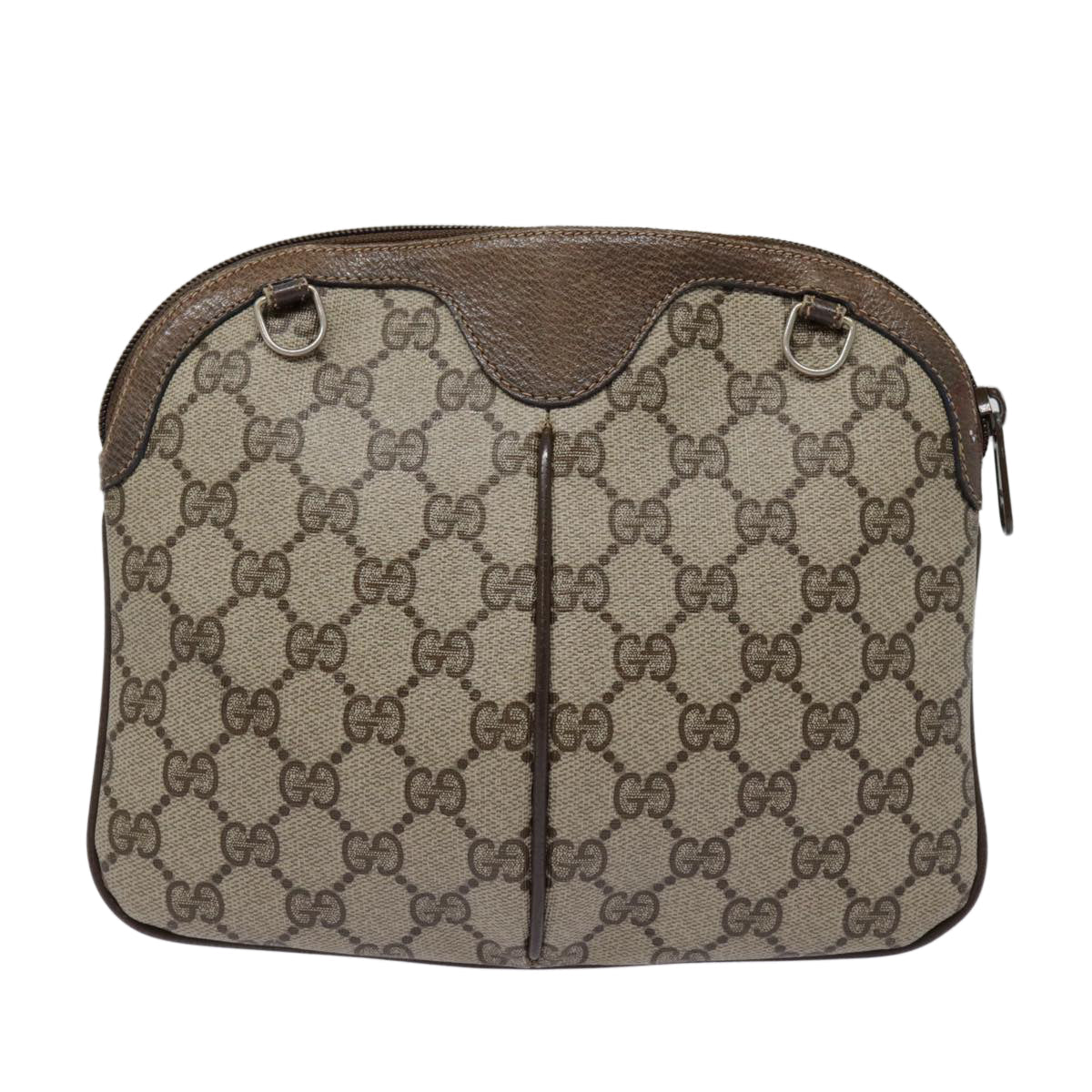 Gucci Leather Canvas Shoulder Bag