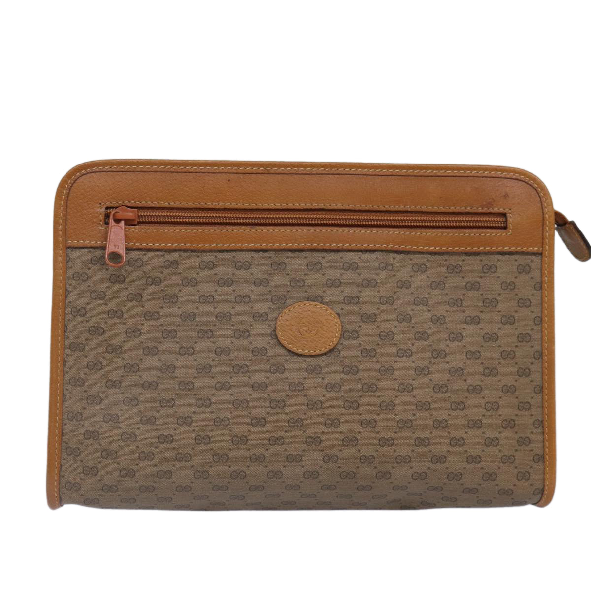 Gucci Leather Canvas Clutch