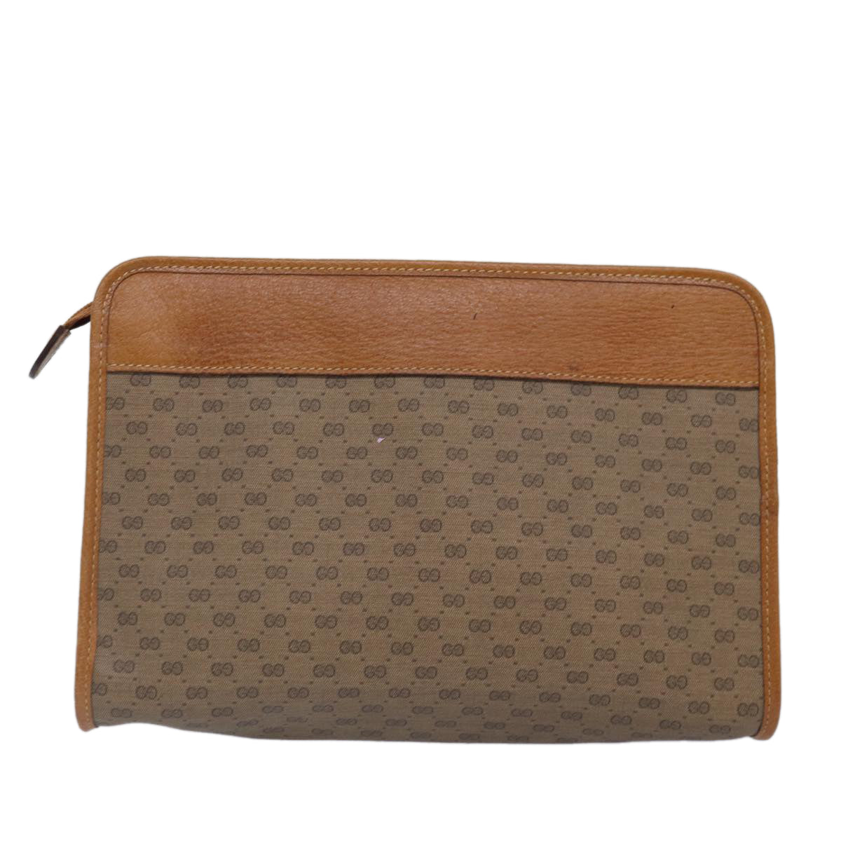 Gucci Leather Canvas Clutch
