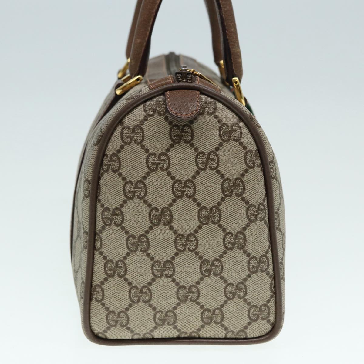 Gucci Leather Canvas Handbag