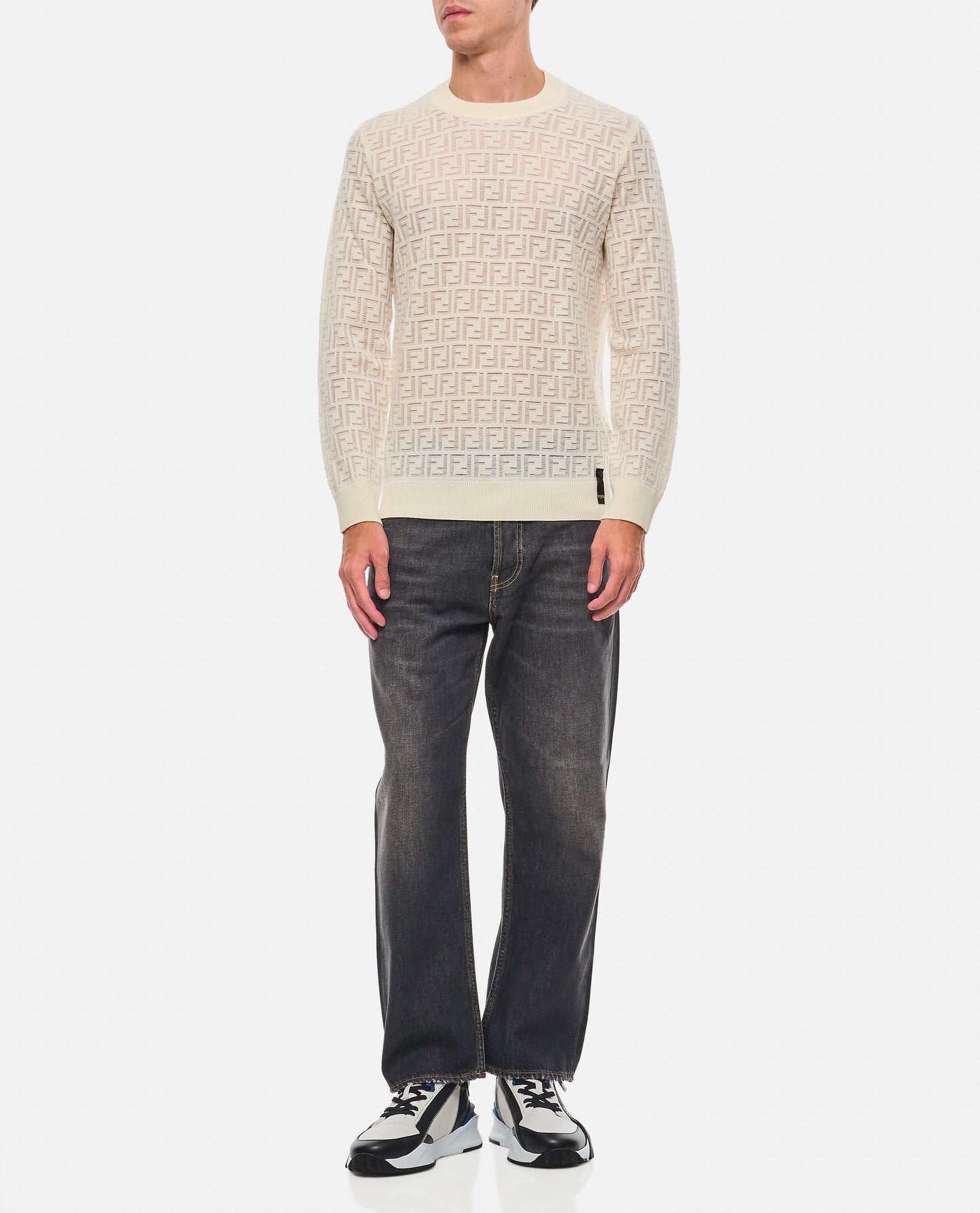 Fendi Men Ff Crewneck