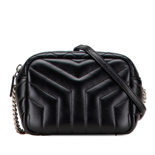 Saint Laurent Loulou Bowling Leather Shoulder Bag