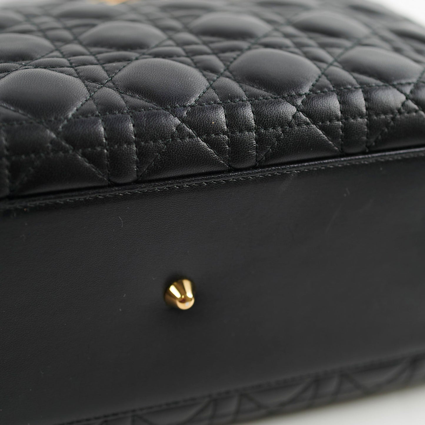 Christian Dior Lady Dior Large Lambskin Black