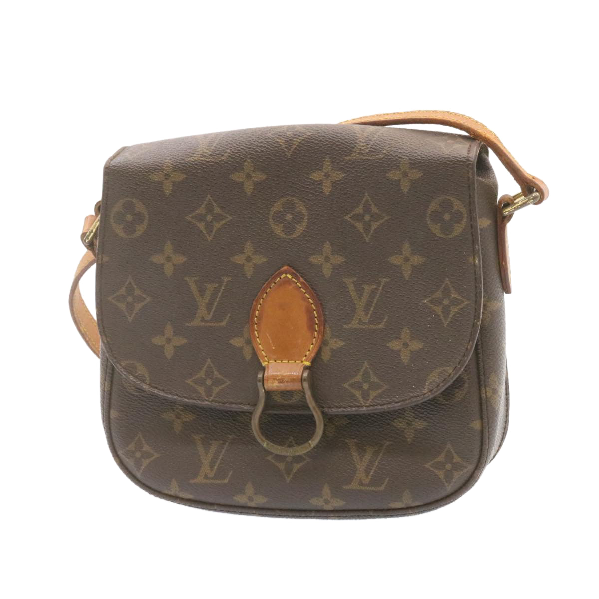 LOUIS VUITTON Monogram Saint Cloud MM Shoulder Bag LV Auth am1071g