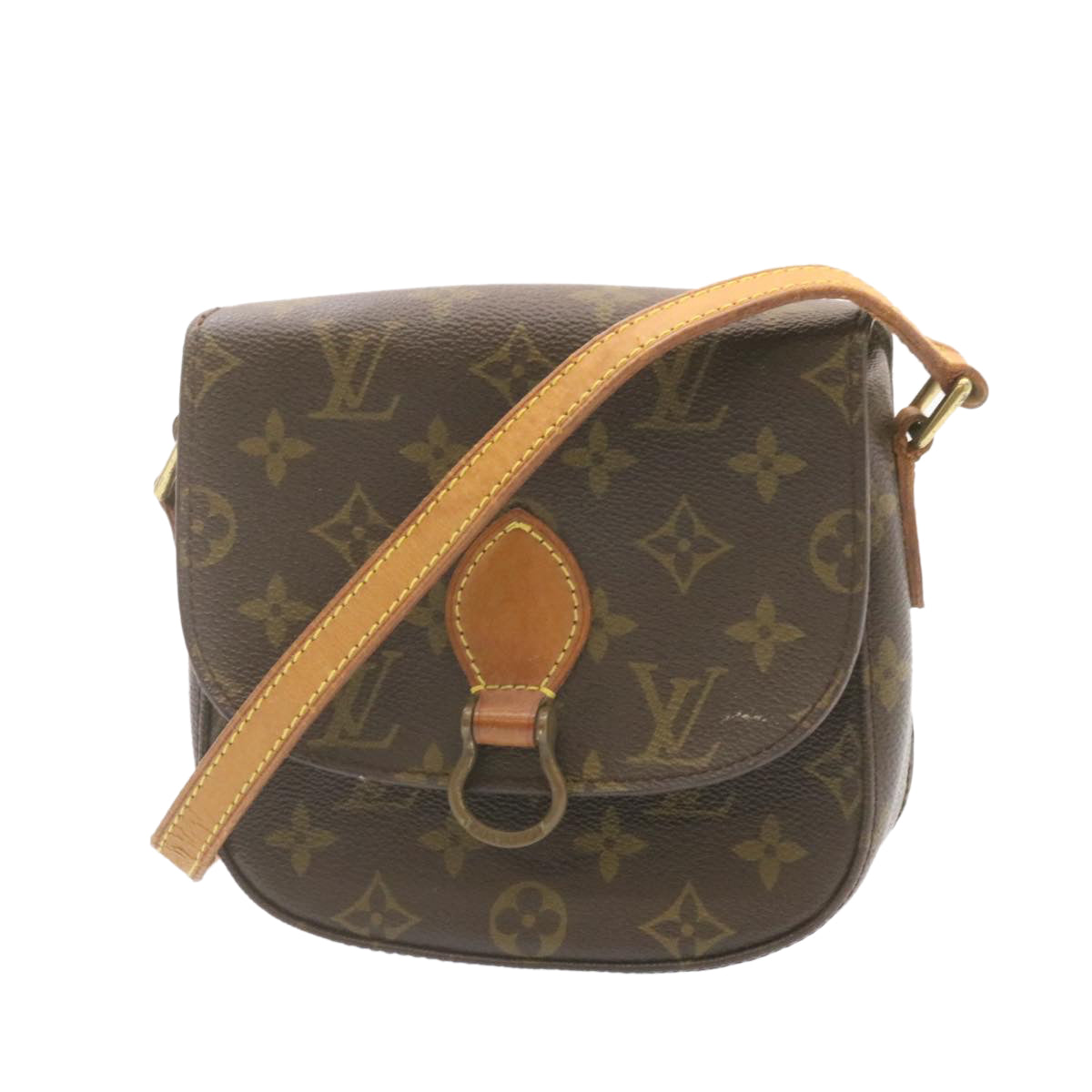LOUIS VUITTON Monogram Saint Cloud PM Shoulder Bag LV Auth am1072g