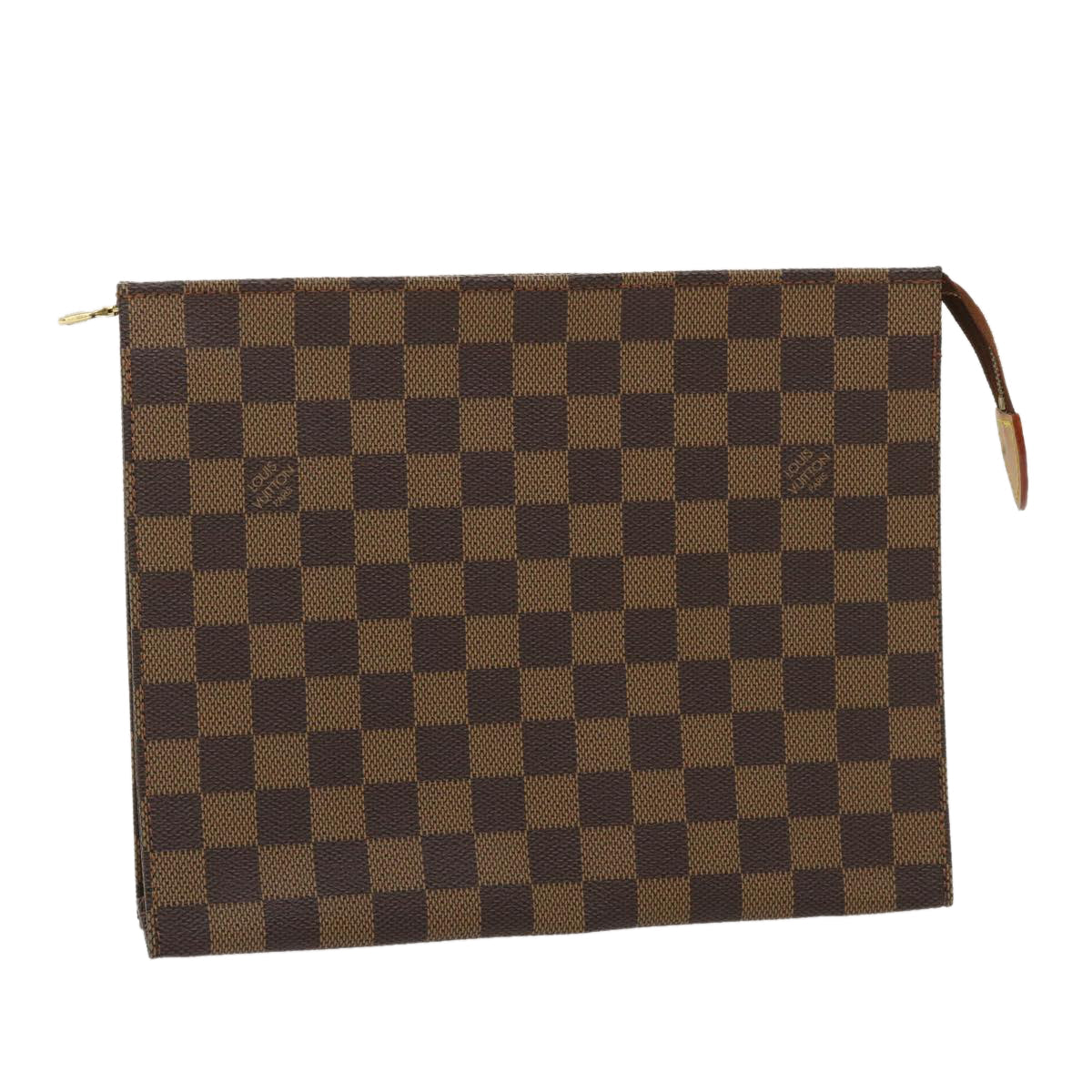 LOUIS VUITTON Damier Ebene Poche Toilette 26 Pouch LV Auth am2487g Clutch
