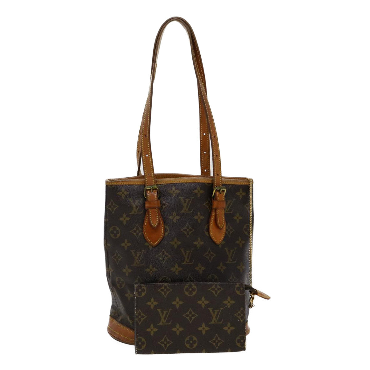 LOUIS VUITTON Monogram Bucket PM Shoulder Bag LV Auth am2619g