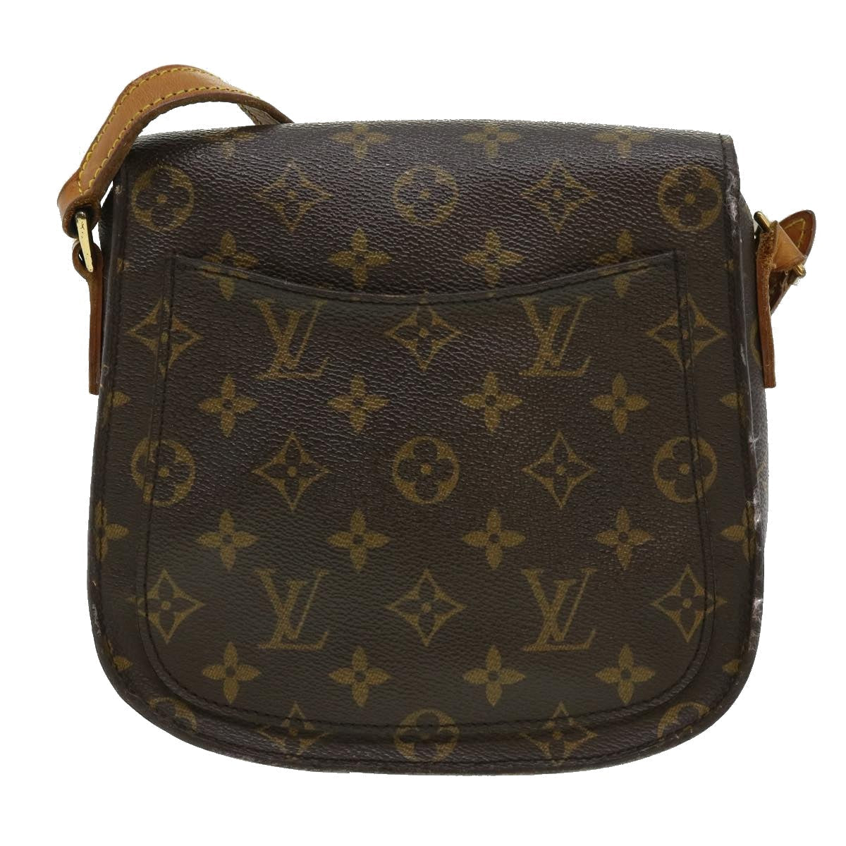 LOUIS VUITTON Monogram Saint Cloud MM Shoulder Bag LV Auth am2789g