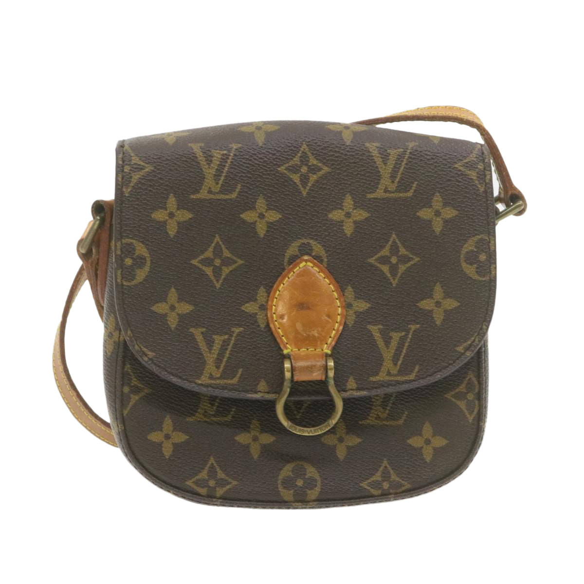 LOUIS VUITTON Monogram Saint Cloud PM Shoulder Bag LV Auth am603g