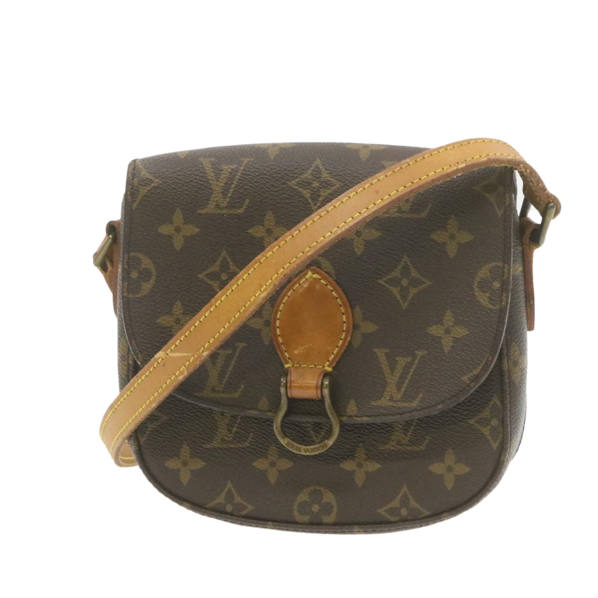 LOUIS VUITTON Monogram Saint Cloud PM Shoulder Bag LV Auth am608g