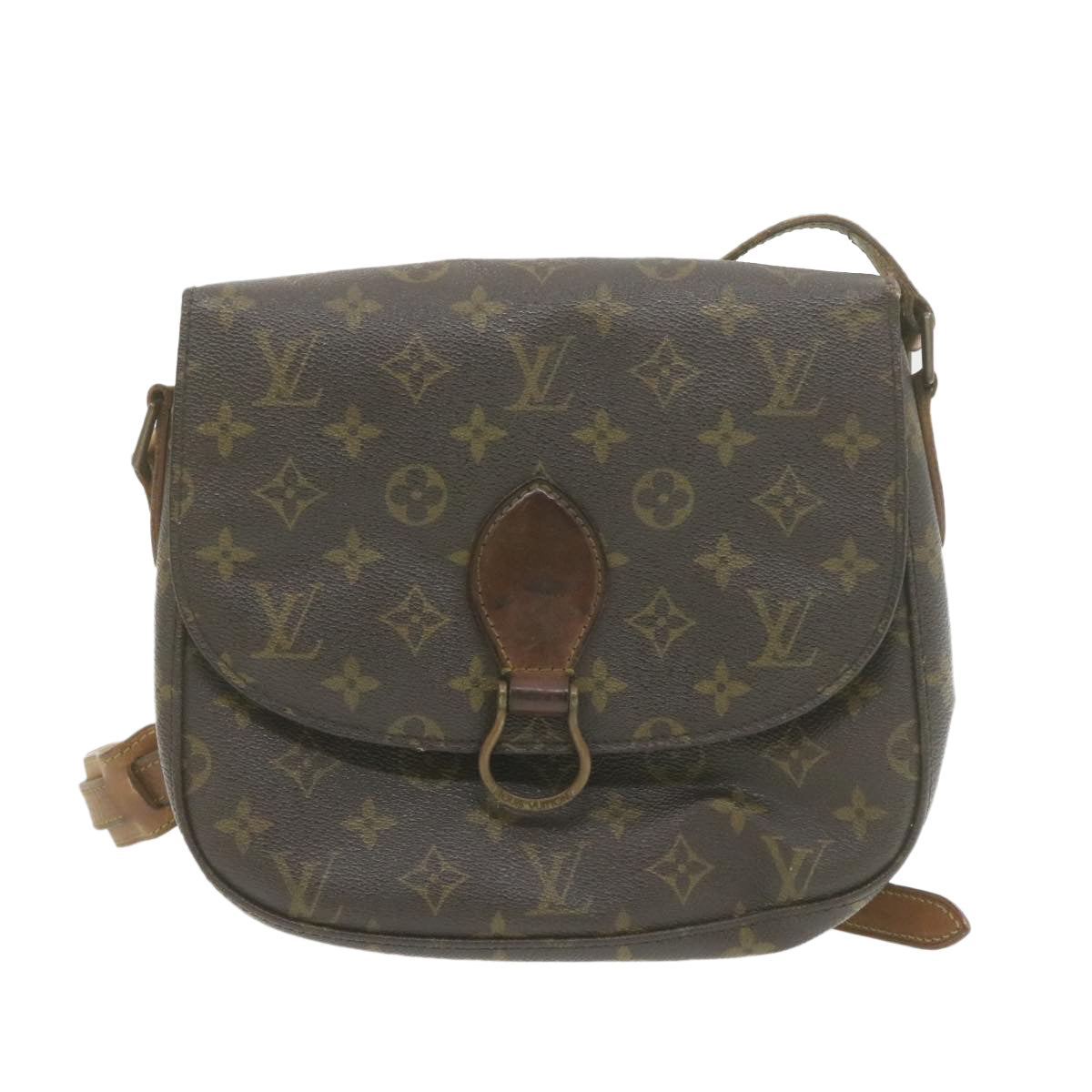 LOUIS VUITTON Monogram Saint Cloud GM Shoulder Bag LV Auth am749g