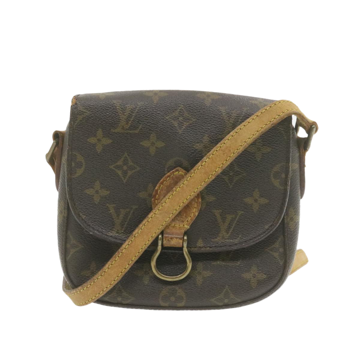 LOUIS VUITTON Monogram Saint Cloud PM Shoulder Bag LV Auth am754g