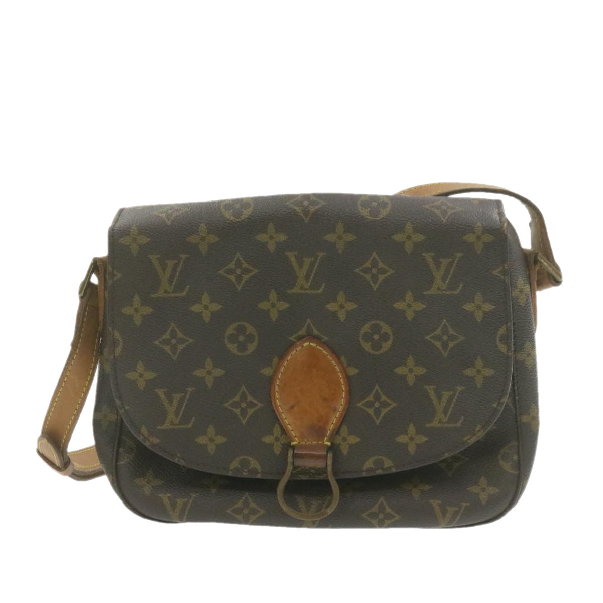 LOUIS VUITTON Monogram Saint Cloud GM Shoulder Bag LV Auth am880g