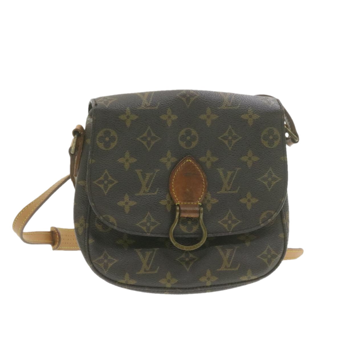 LOUIS VUITTON Monogram Saint Cloud MM Shoulder Bag LV Auth am937g