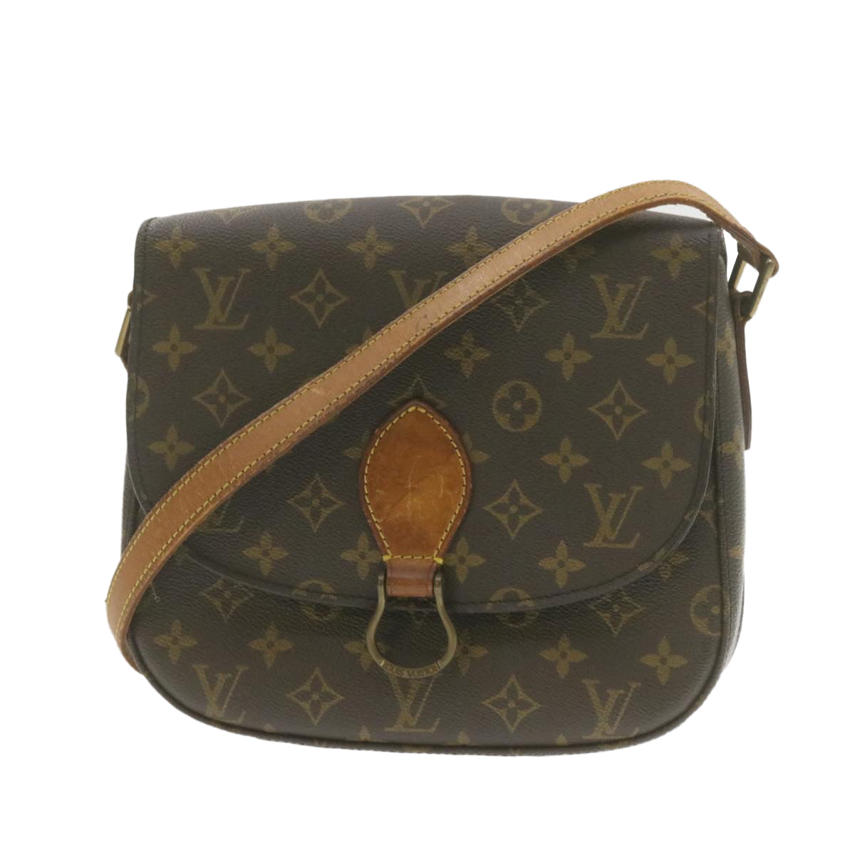 LOUIS VUITTON Monogram Saint Cloud GM Shoulder Bag LV Auth am940g