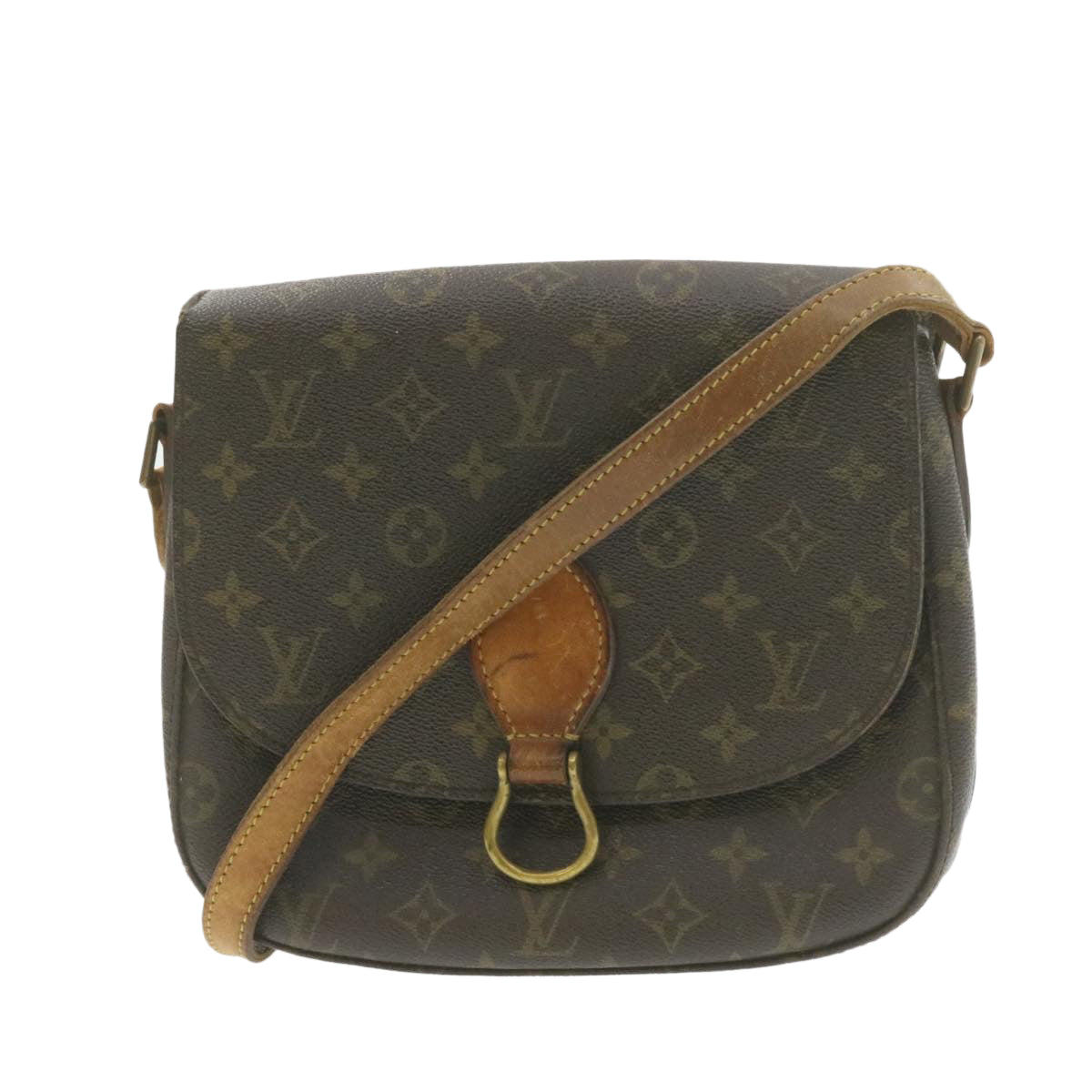 LOUIS VUITTON Monogram Saint Cloud GM Shoulder Bag LV Auth am941g