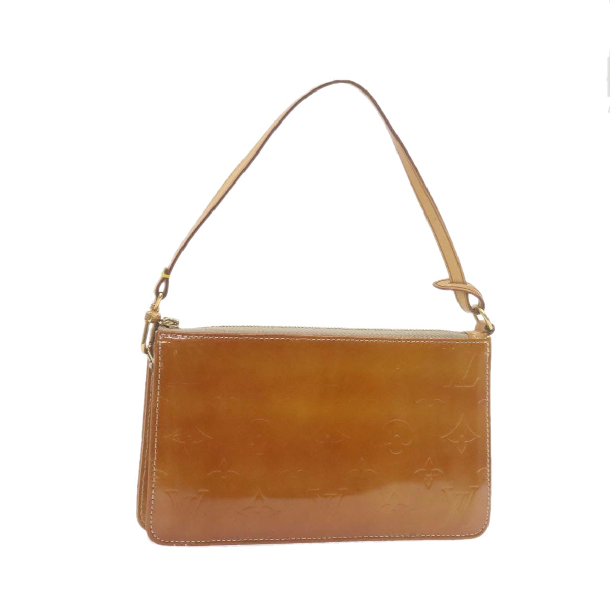 LOUIS VUITTON Monogram Vernis Lexington Pouch Beige LV Auth am961g Clutch