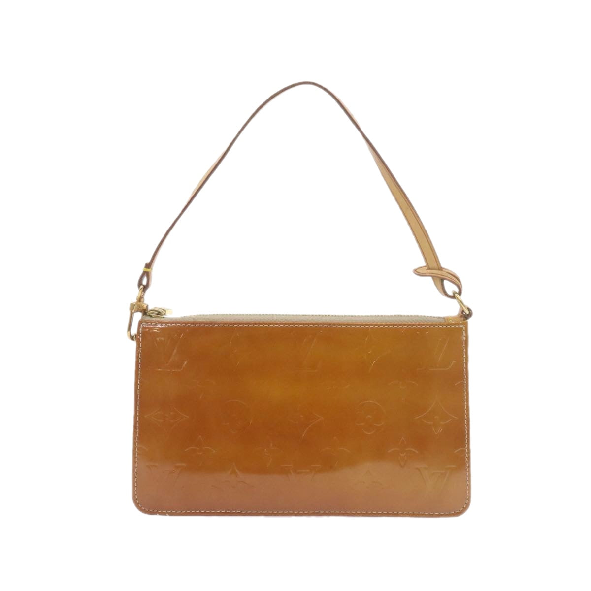 LOUIS VUITTON Monogram Vernis Lexington Pouch Beige LV Auth am961g Clutch