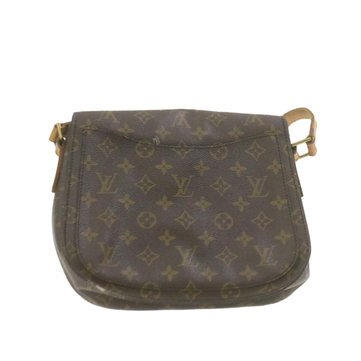 LOUIS VUITTON Monogram Saint Cloud GM Shoulder Bag LV Auth am978g