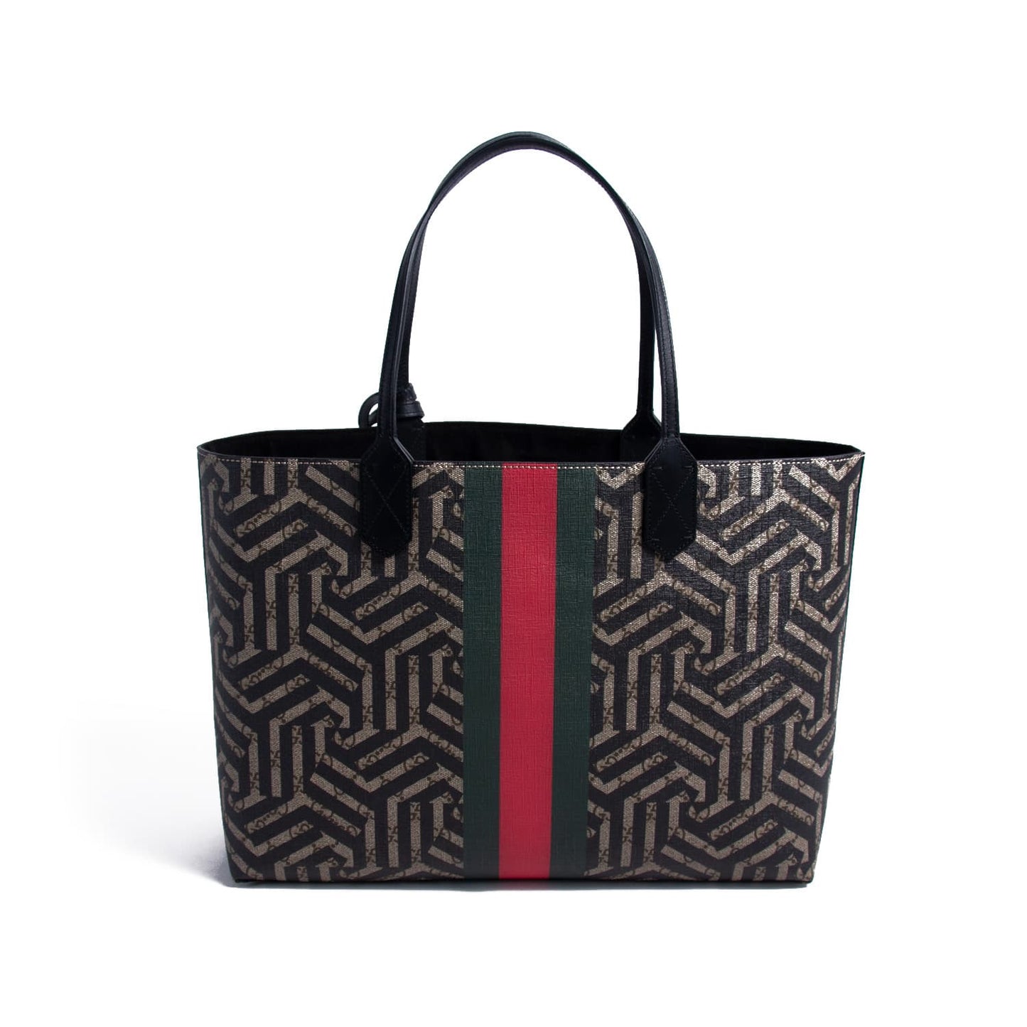 Gucci Web Leather Canvas Tote Style 3