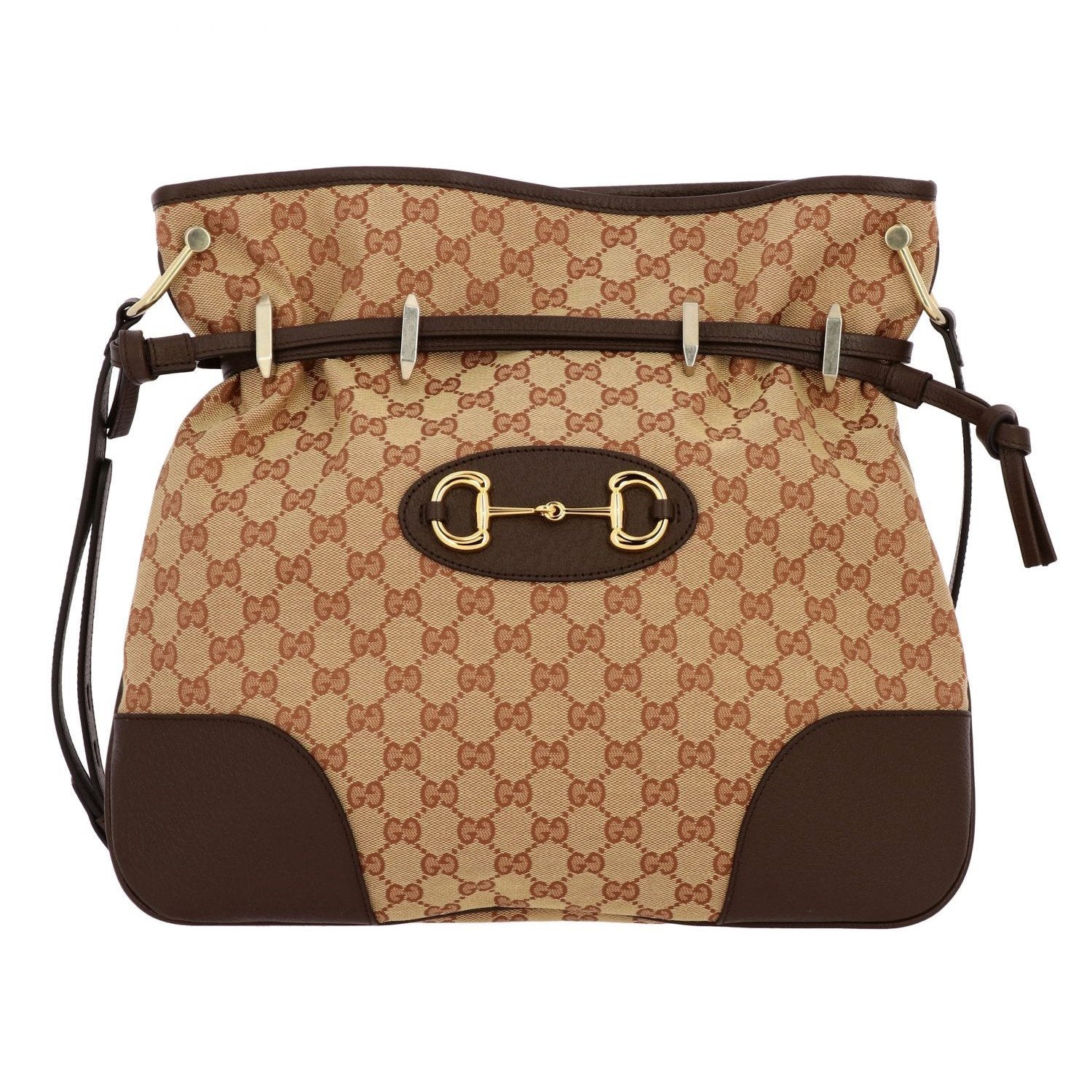 Gucci Monogram Leather Canvas Crossbody